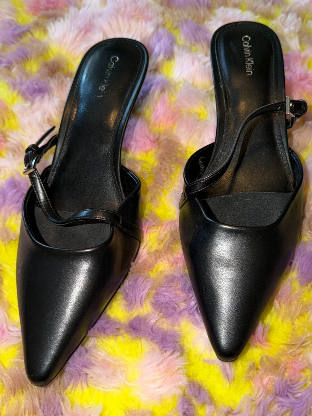 Black Calvin Klein Kitten Heels